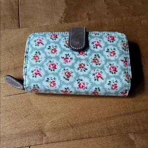 Cath Kidston Floral Wallet - Blue and Pink